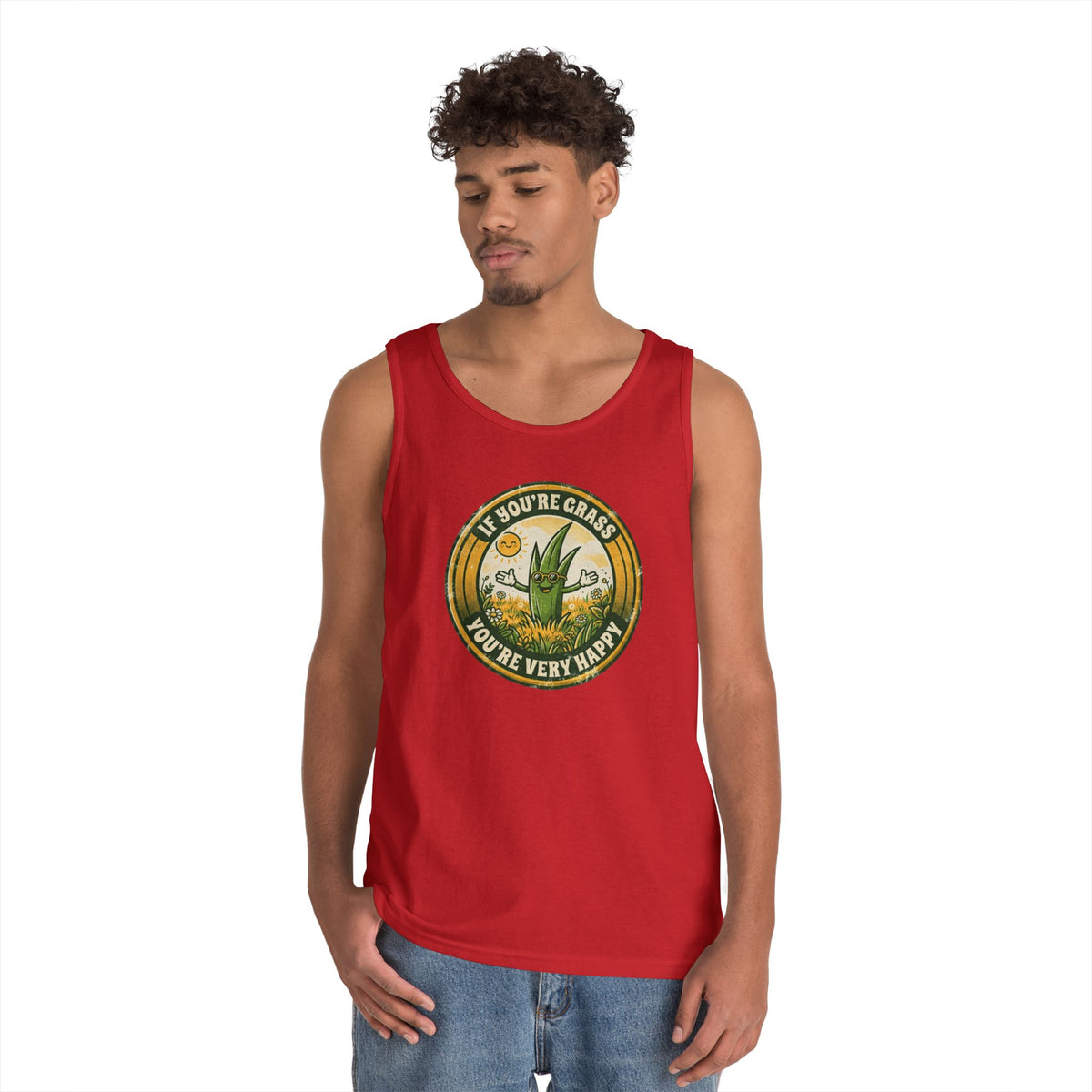 "If You're Grass You're Very Happy" Tank Top