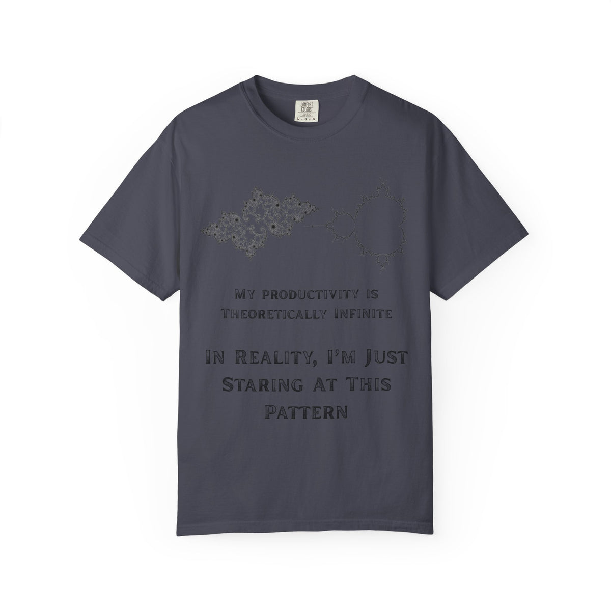 Color: Navy | Theoretically Infinite Unisex Garment-Dyed Tee