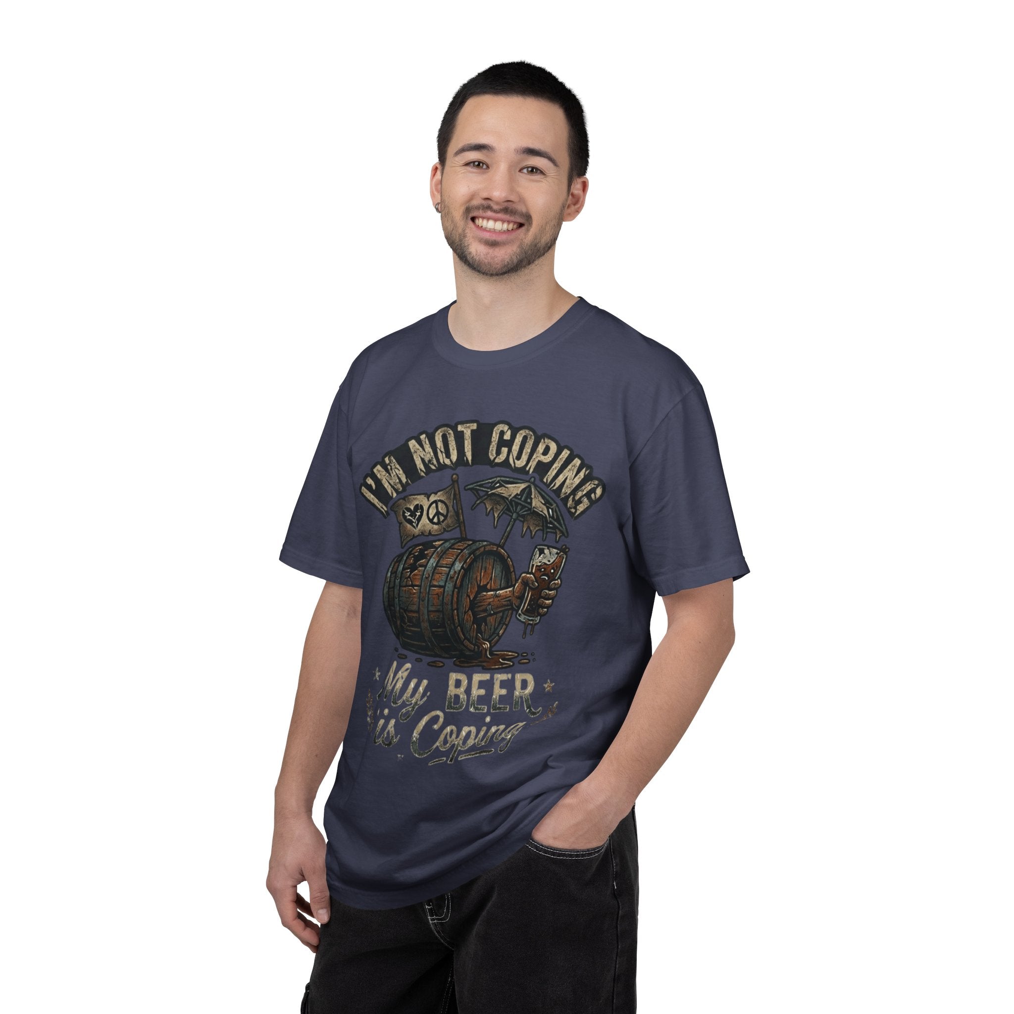 "Beer is Coping" Unisex Garment-Dyed Tee