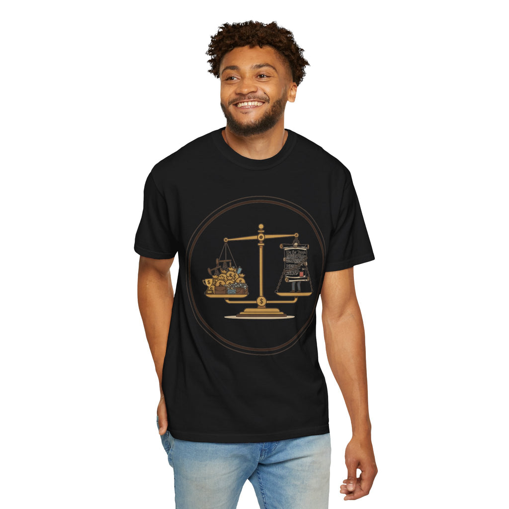 "The Economic Balance" Unisex Garment-Dyed T-shirt