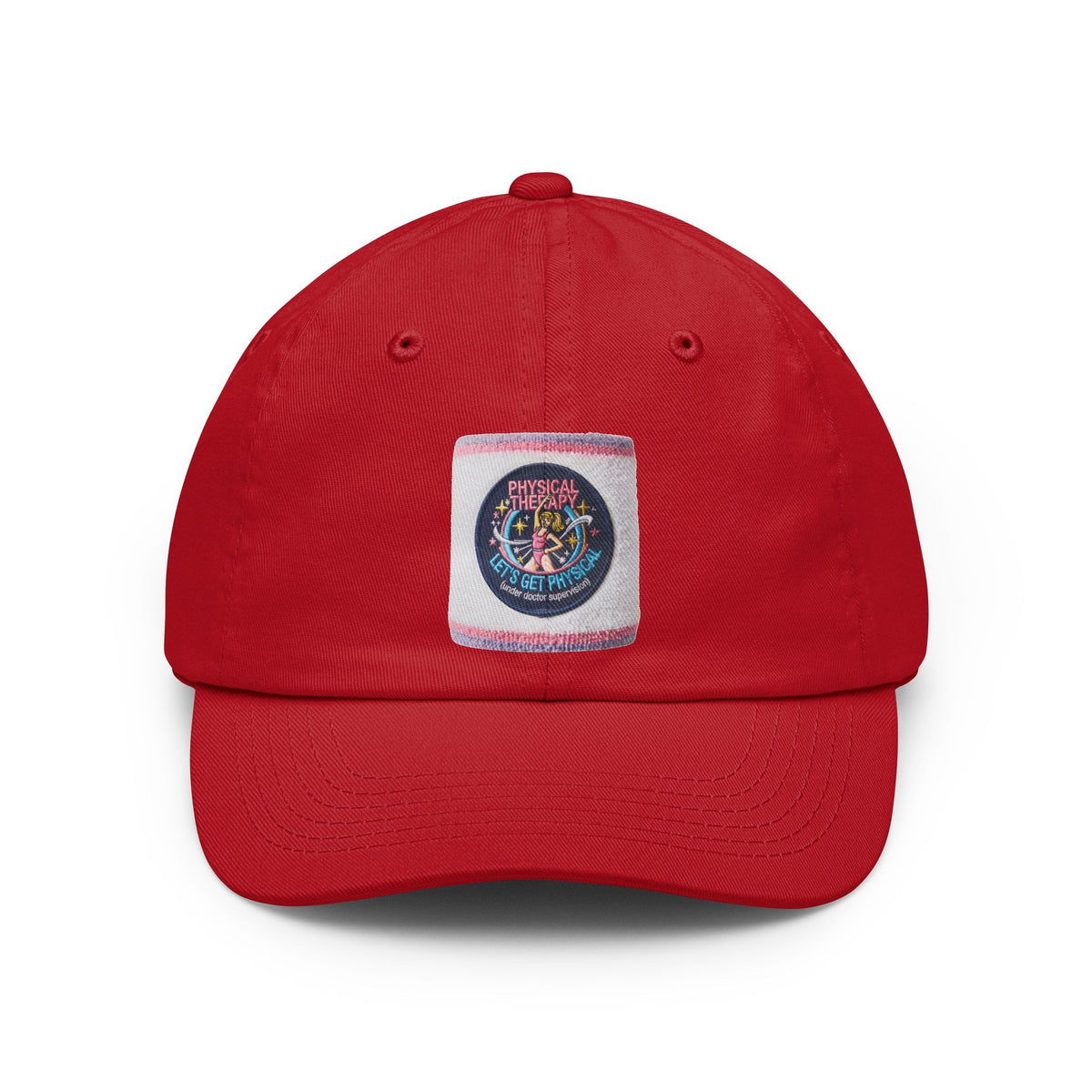 Color: Red | Let's Get Physical Dad Hat