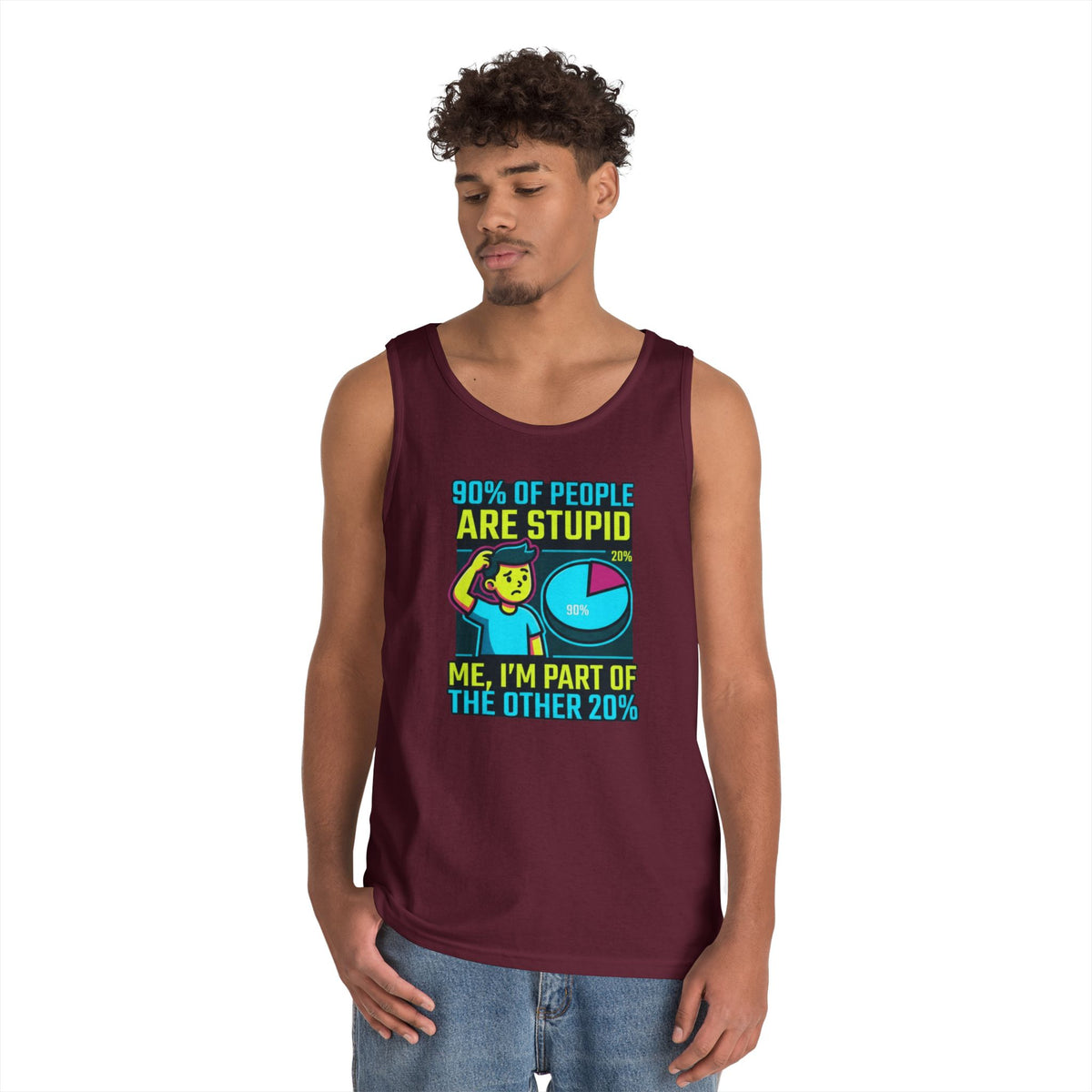 "90% Of People Are Stupid" Tank Top