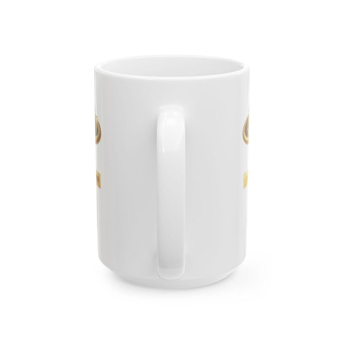 "Good Book Series The Holy Shield" White Ceramic Mug — Graphic