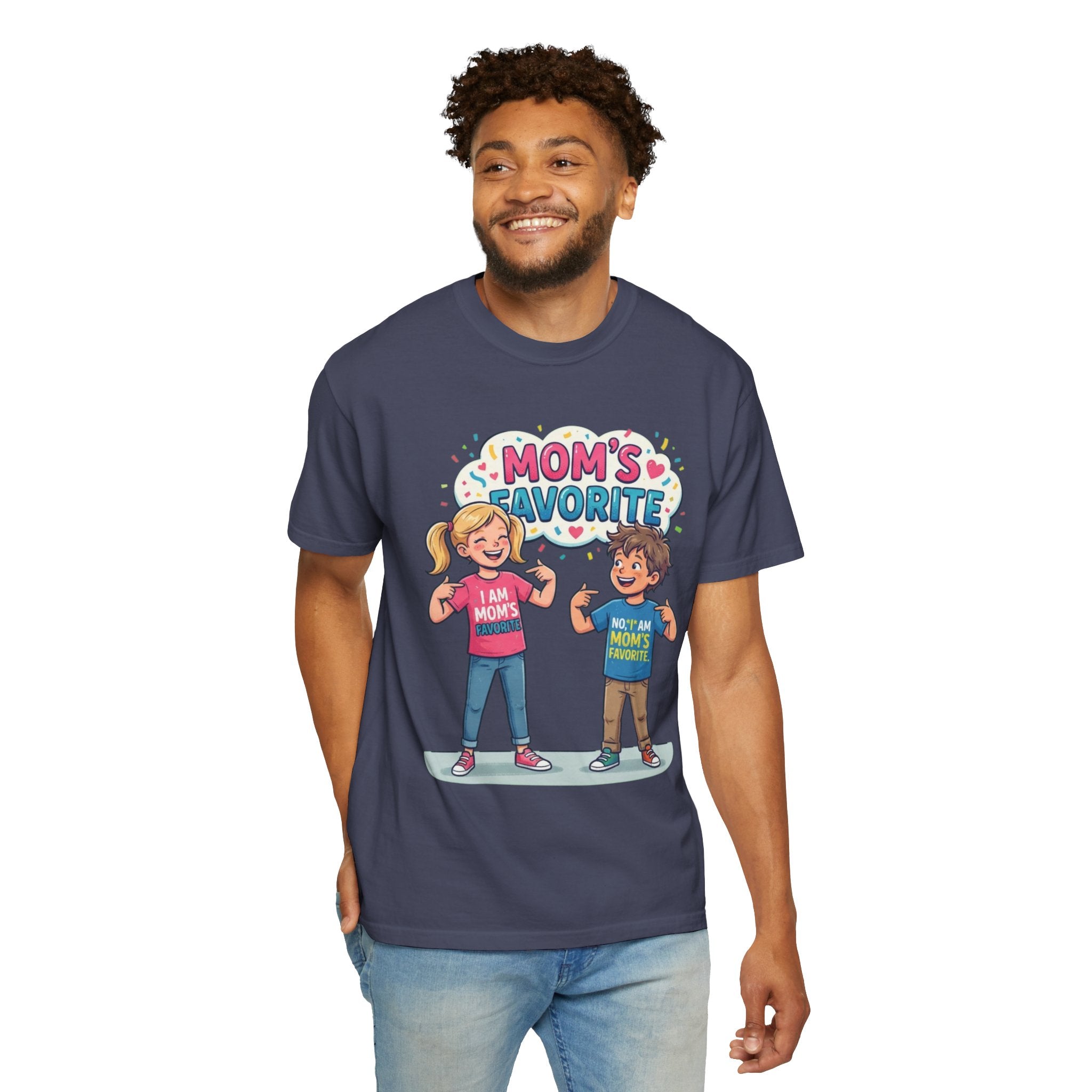 "Mom's Favorite" Unisex Garment-Dyed Tee