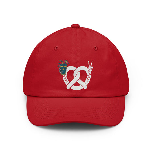 Color: Red | Flexible But Not About Brunch Dad Hat — Graphic