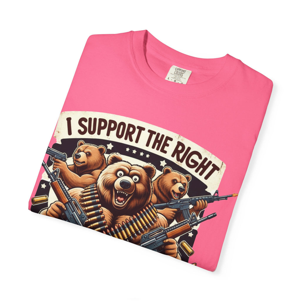 "The Right to Arm Bears (Tactical Trio)" Unisex Garment-Dyed T-shirt