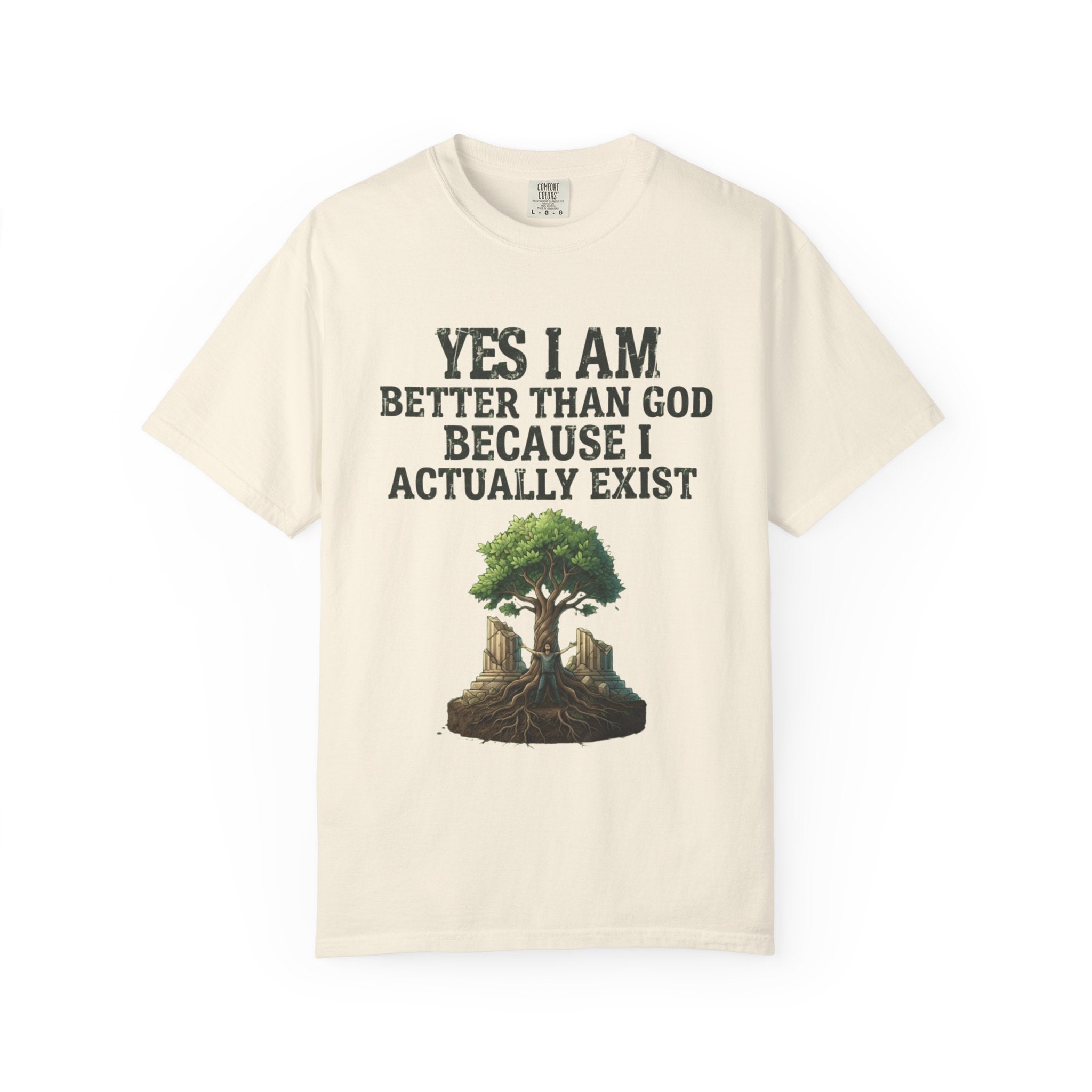 "I Exist" Unisex Garment-Dyed Tee