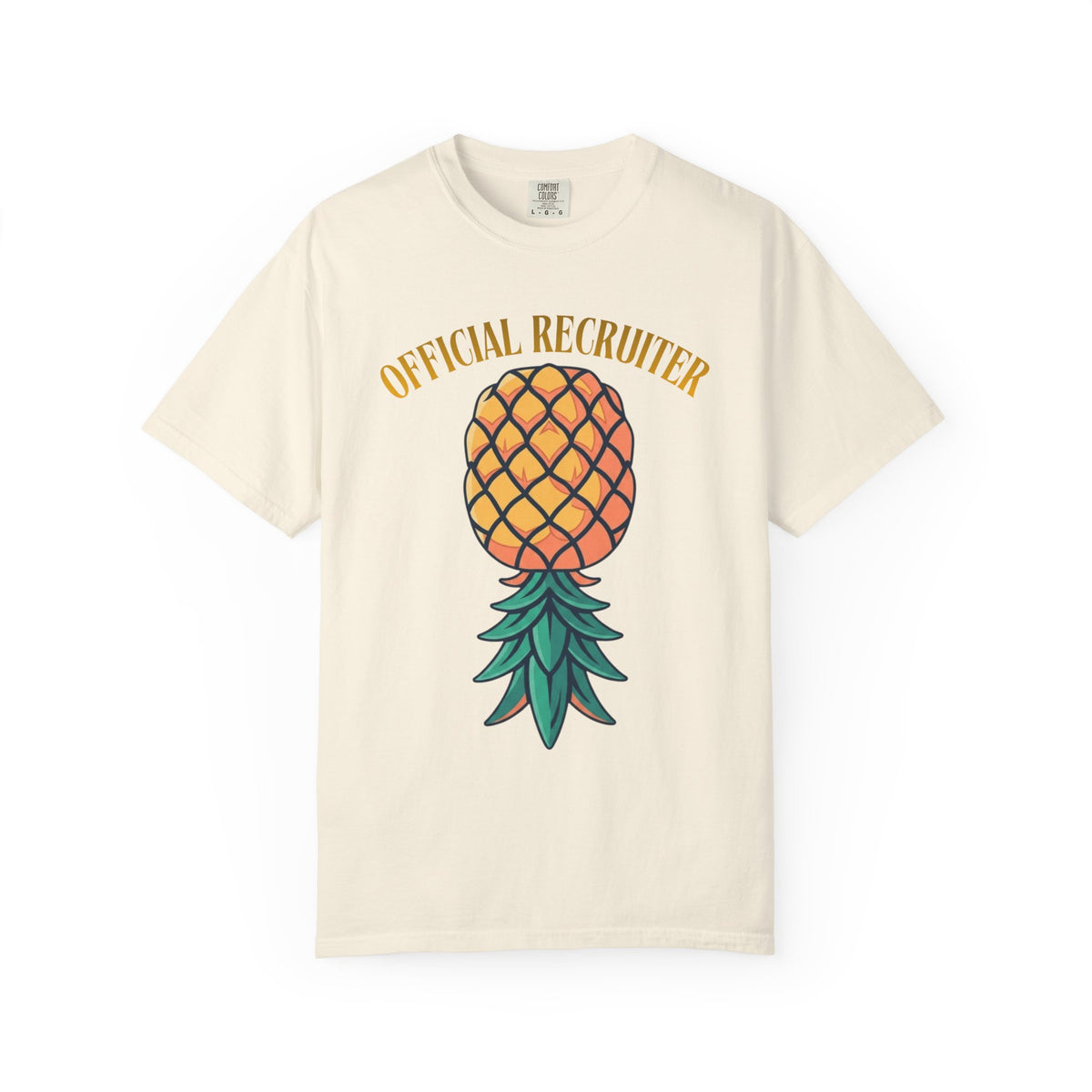 Color: Ivory | Official Recruiter Unisex Garment-Dyed Tee