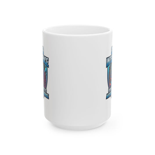 "Super Intelligence" White Ceramic Mug