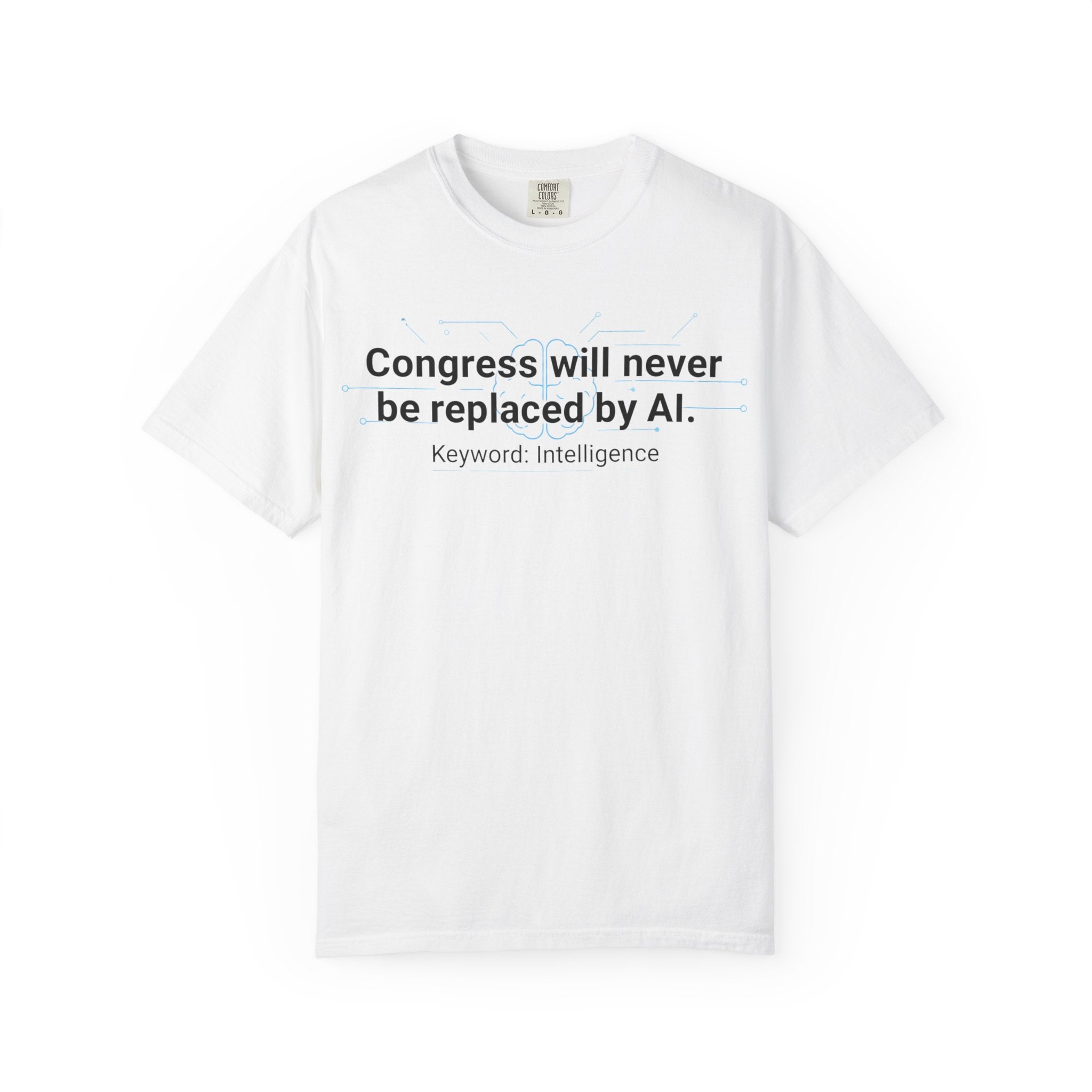 "Congress vs. AI T-Shirt" Unisex Garment-Dyed T-shirt