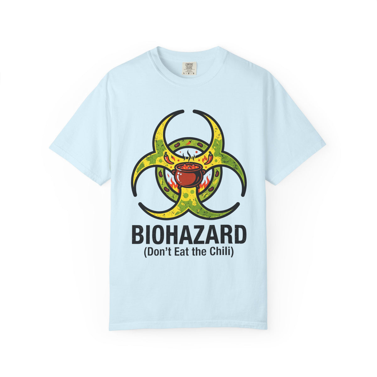 Color: Chambray | Bio Hazard Unisex Garment-Dyed Tee