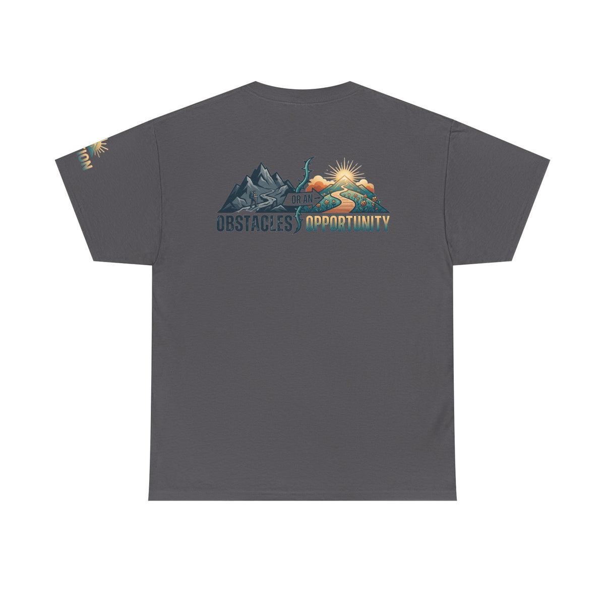 Color: Charcoal | Obstacle Or An Opportunity Premium Graphic Tee