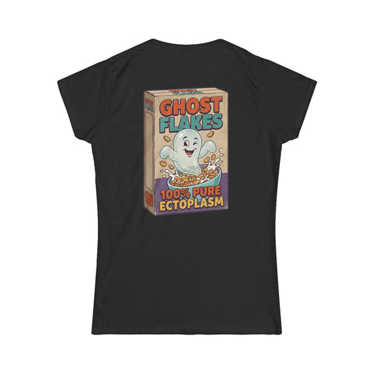 Color: Black | Ghost Flakes Women's Tee