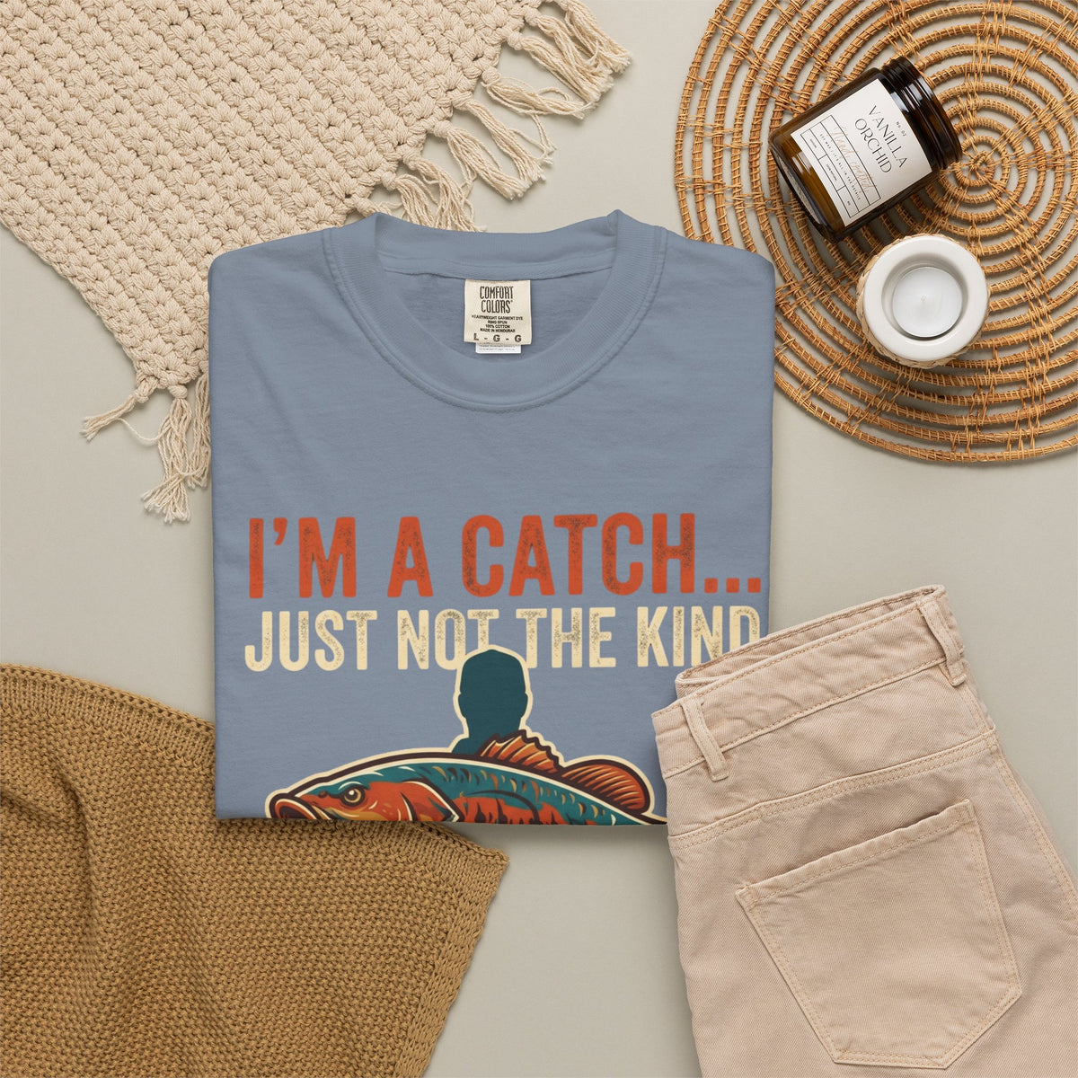 I'm A Catch Unisex Garment-Dyed Tee