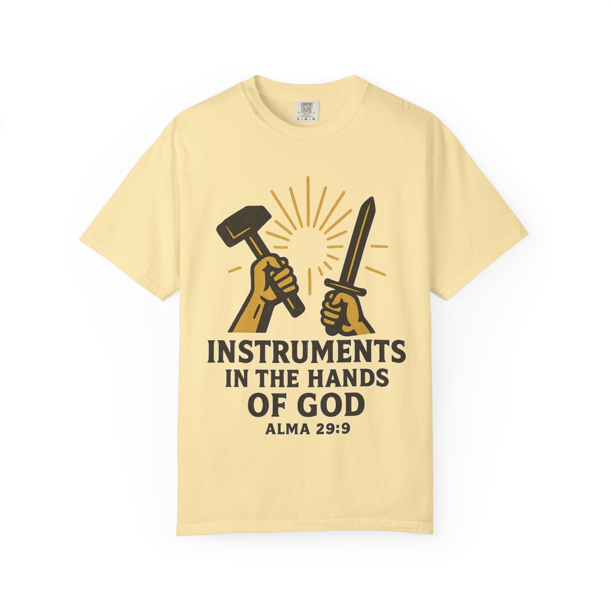 "Instruments in the Hands of God" Unisex Garment-Dyed T-shirt