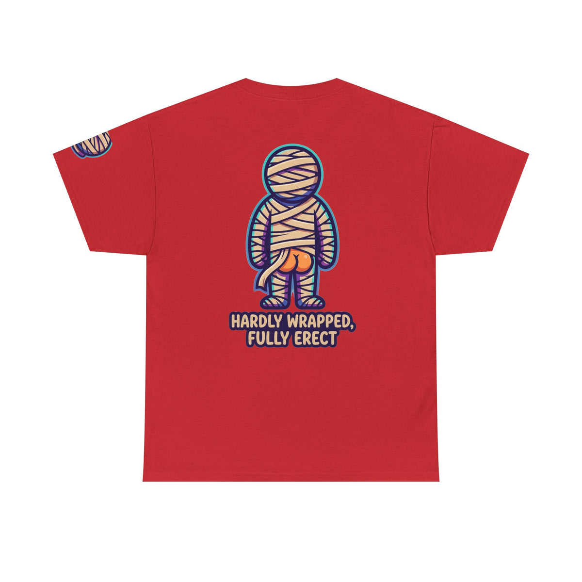 Color: Red | Hardly Wrapped, Fully Erect Premium Graphic Tee