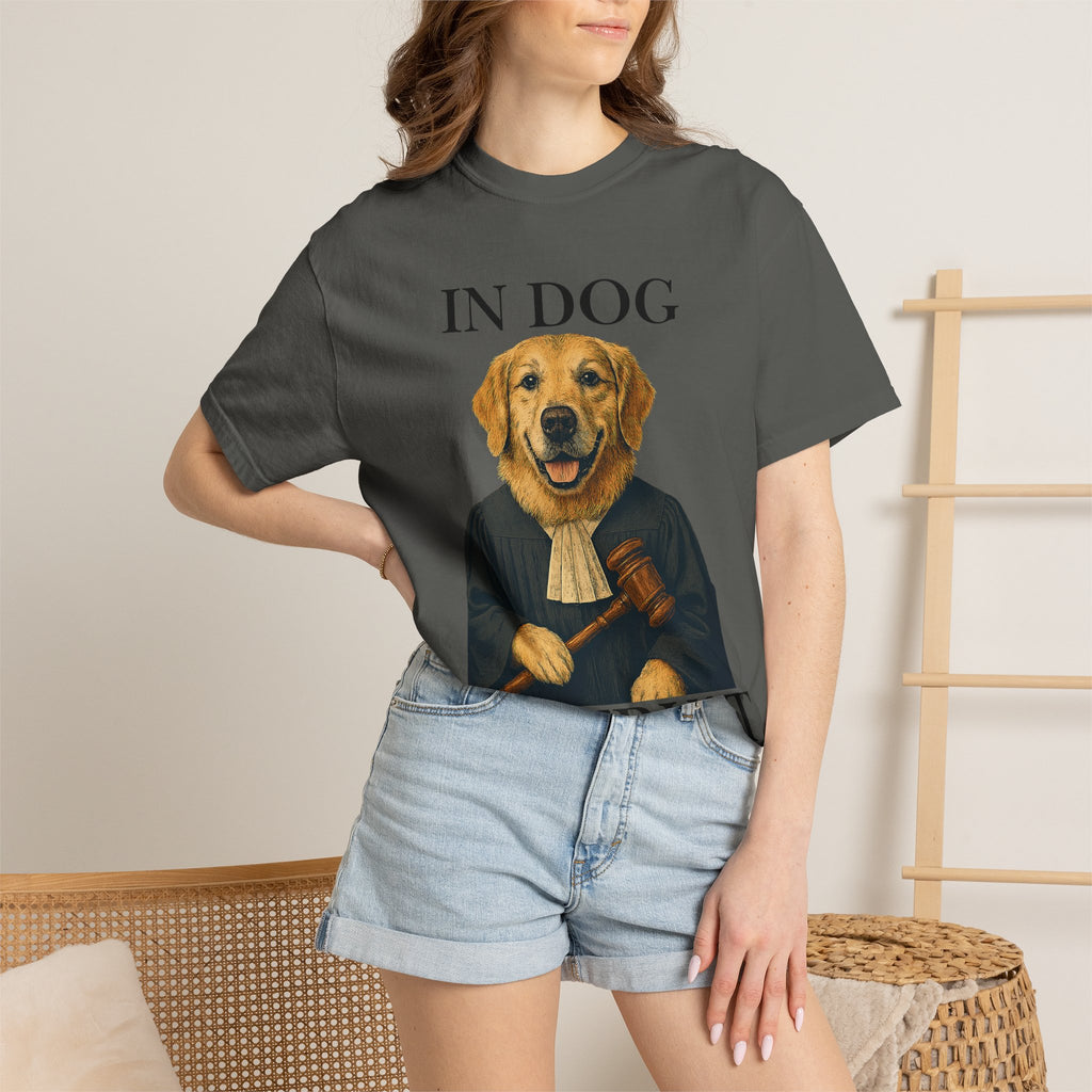 "In Dog We Trust (The Honorable Goldie)" Unisex Garment-Dyed T-shirt