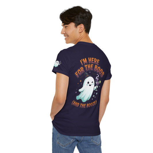 Color: Blackberry | I'm Here For The Boos Premium Graphic Tee