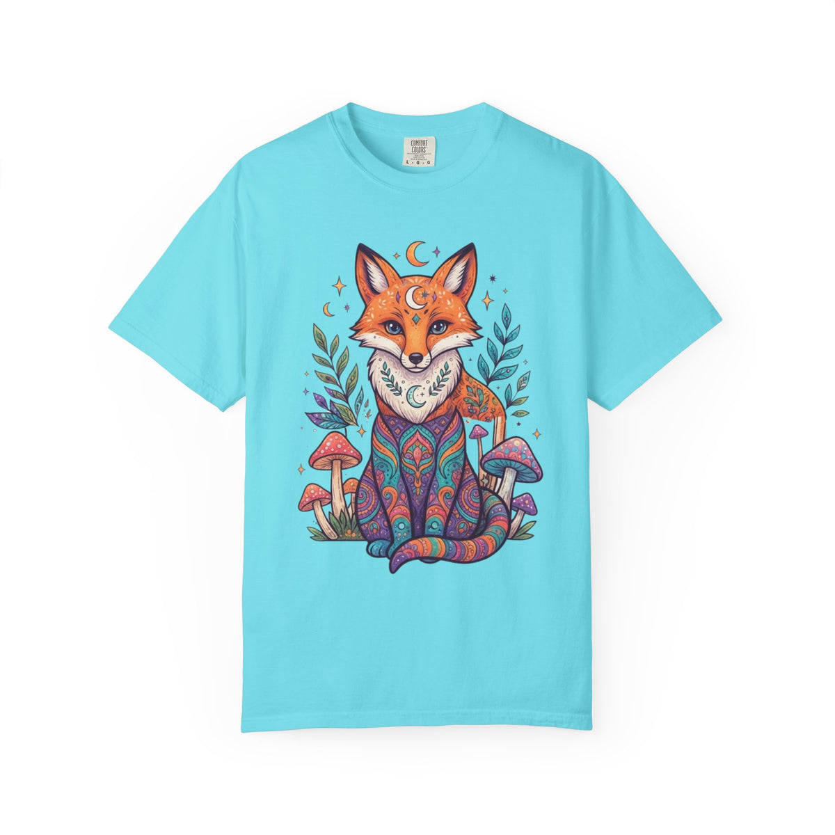 "Hippy Fox" Unisex Garment-Dyed Tee