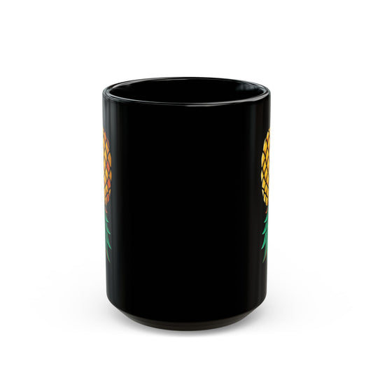 "Good Eating" Black Ceramic Mug — Graphic