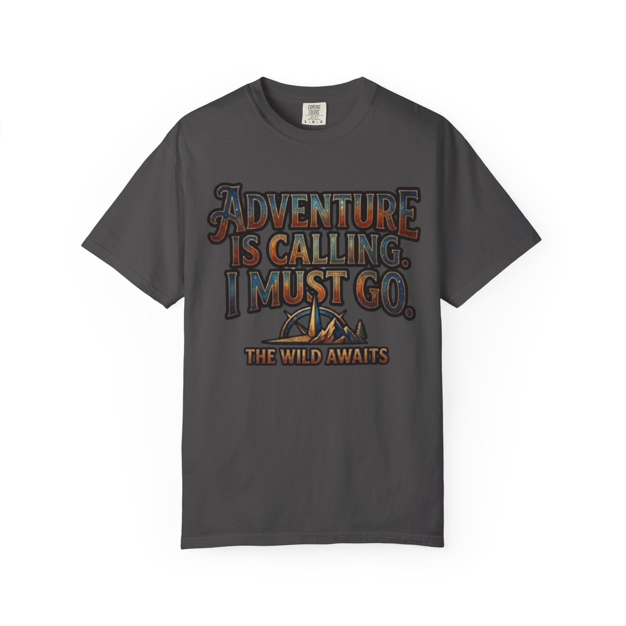 "Adventure is Calling" Unisex Garment-Dyed Tee