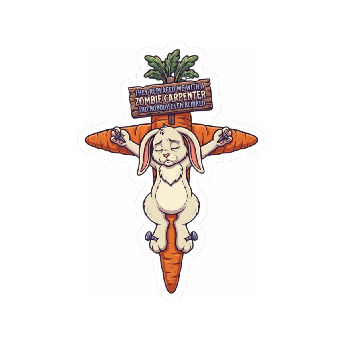 "Zombie Carpenter" Sticker — Main