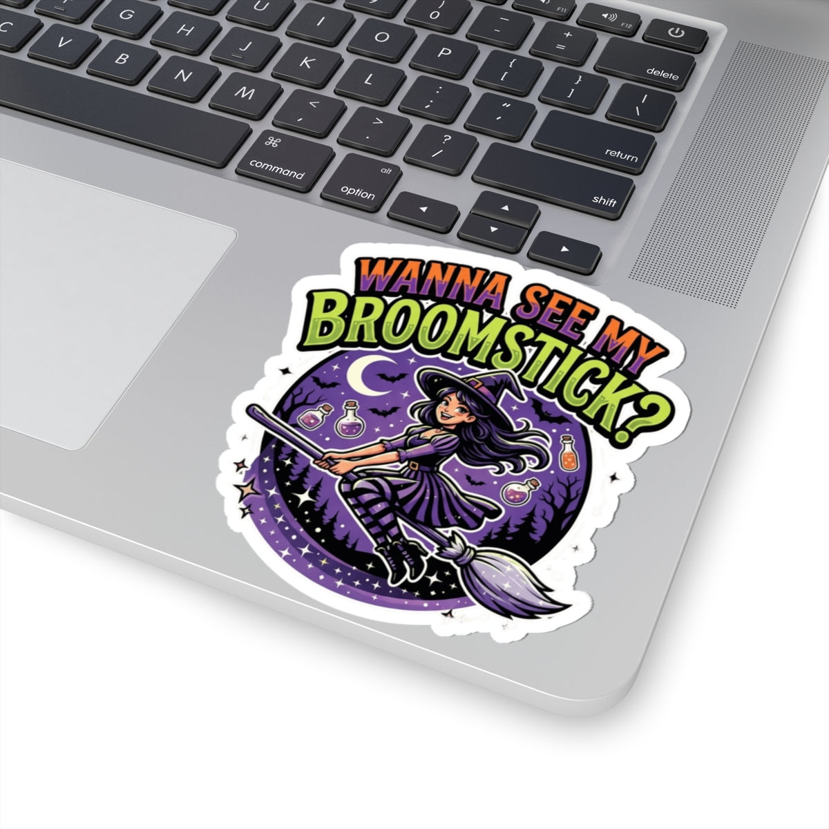 "Wanna See My Broomstick" Sticker — Main