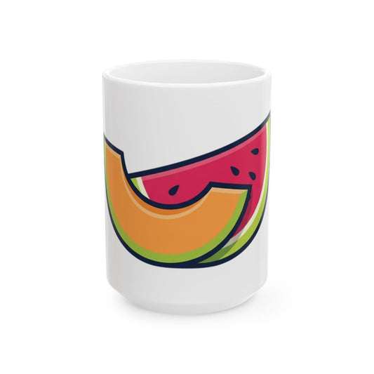 "Big Sweet and Heavy" White Ceramic Mug — Graphic