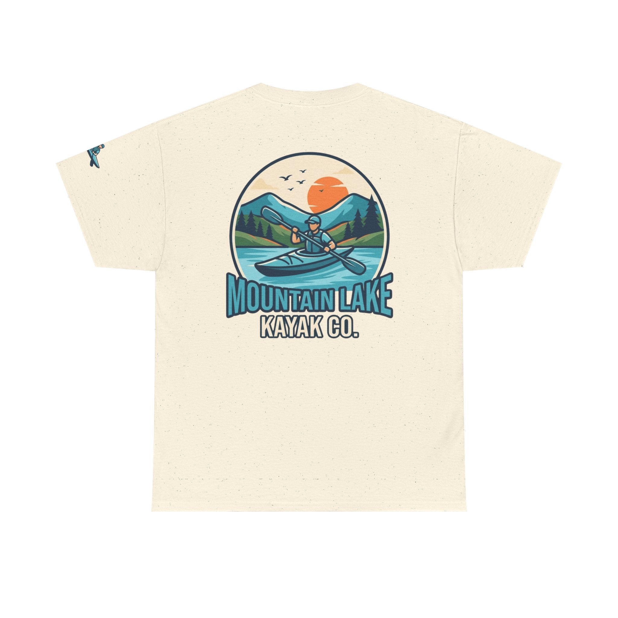 "Mountain Lake Kayak" Premium Graphic Tee