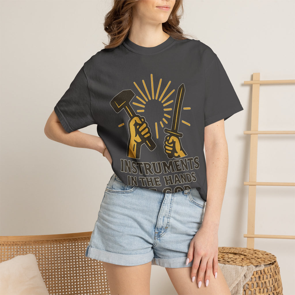 "Instruments in the Hands of God" Unisex Garment-Dyed T-shirt