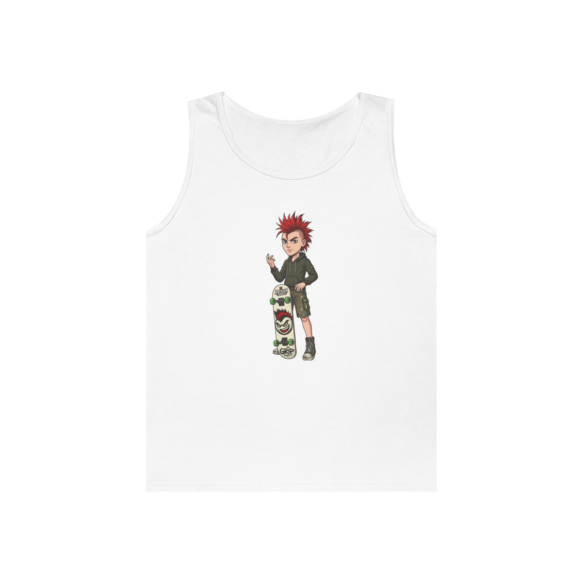 Color: White | Skater Tank Top