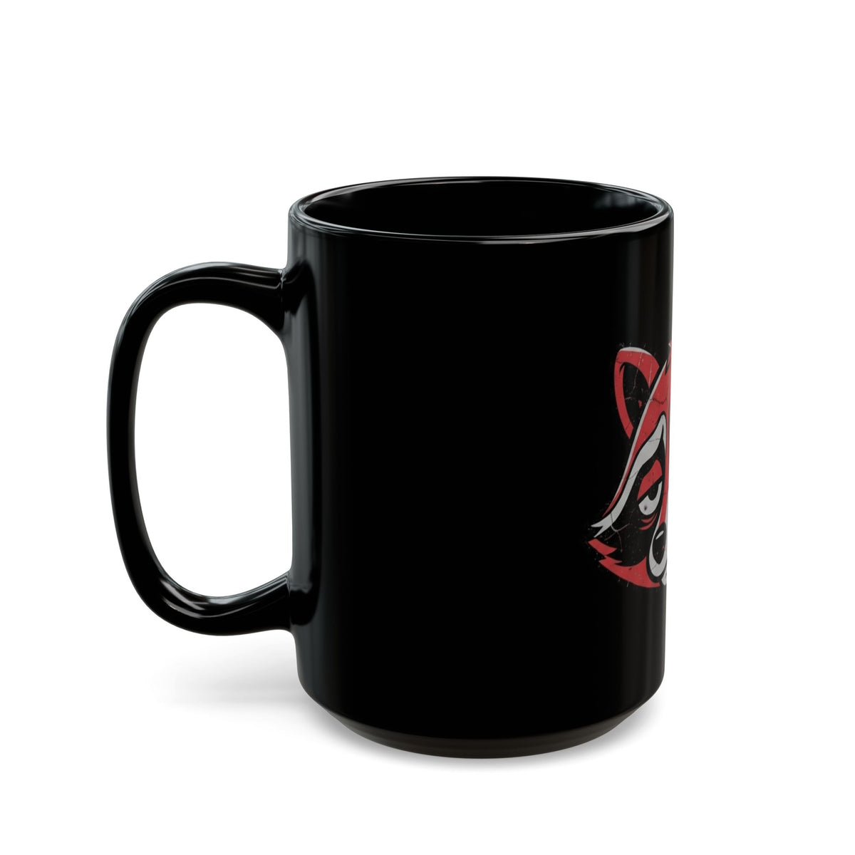 "Surviving Another Meeting" Black Ceramic Mug — Graphic