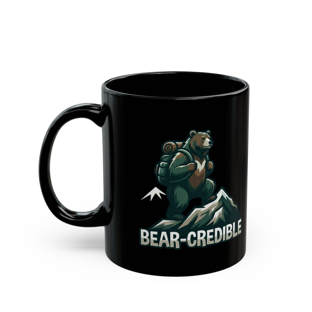 "Bear Credible" Black Ceramic Mug