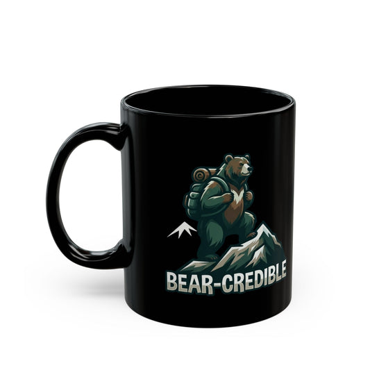 "Bear Credible" Black Ceramic Mug