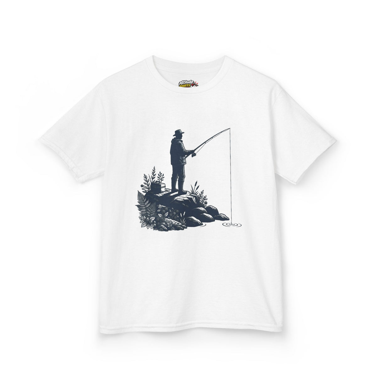 Color: White | Fishing Kids Tee
