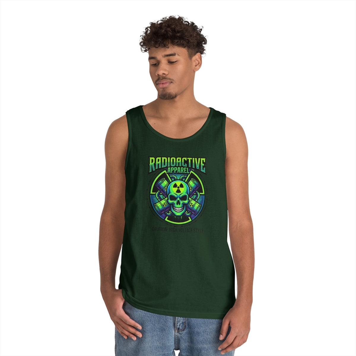 Color: Forest Green | Radioactive Apparel Tank Top