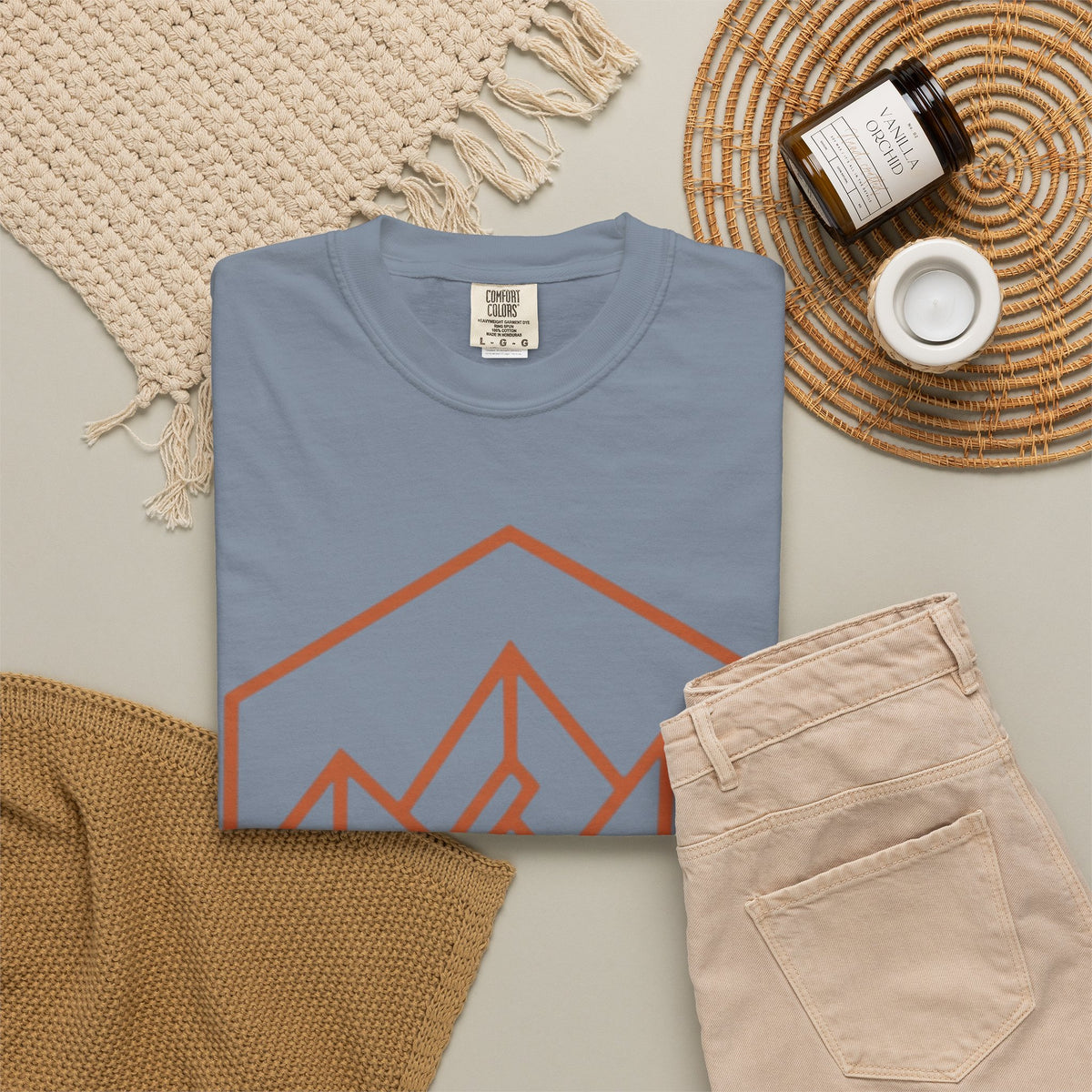 "Peaks" Unisex Garment-Dyed Tee