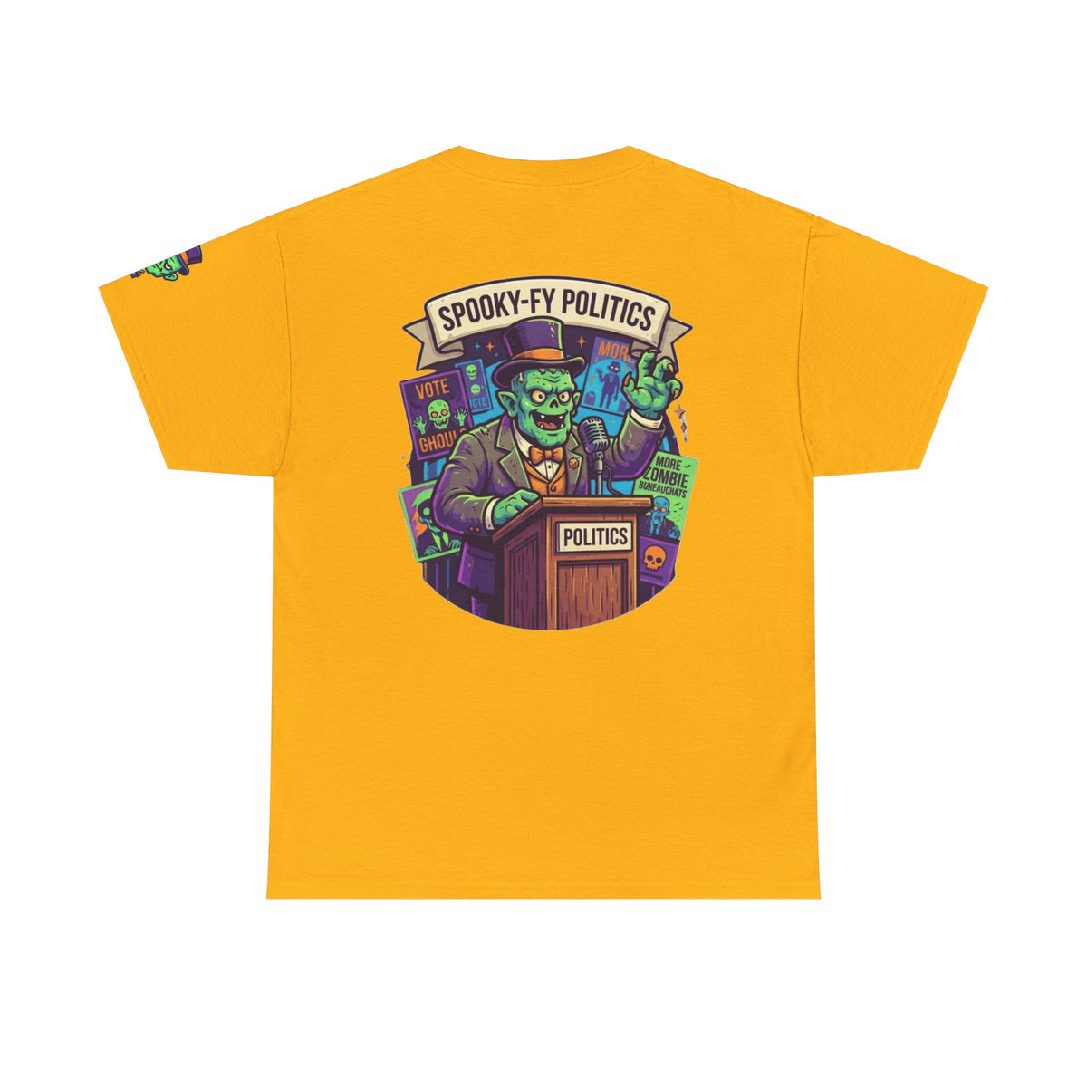 Color: Gold | Spooky-Fy Politics Premium Graphic Tee