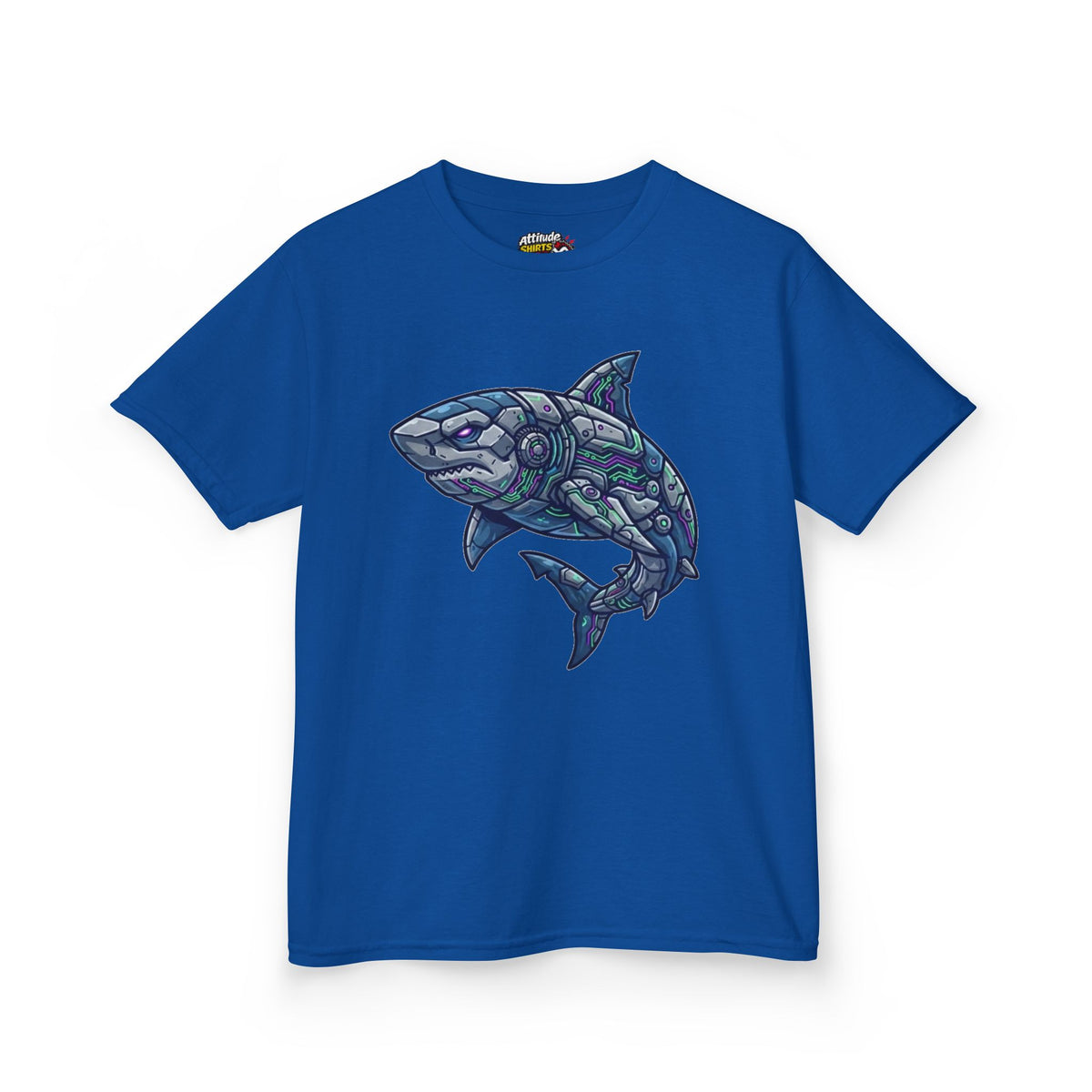 Color: Royal | Cyber Shark Kids Tee