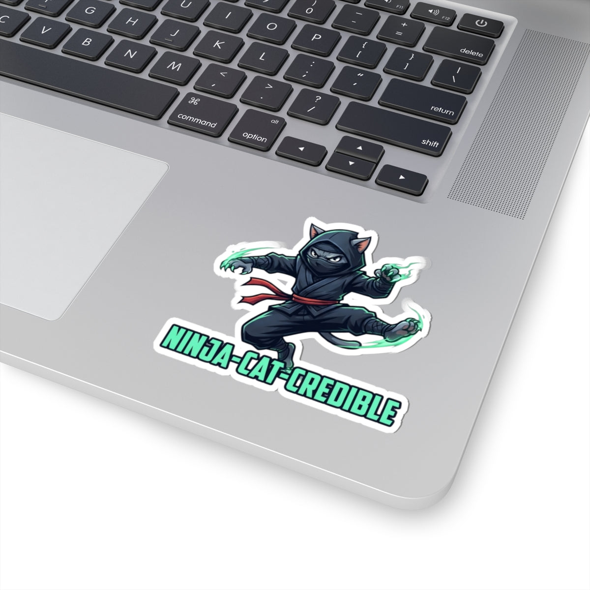"Ninja Cat Credible" Sticker — Main