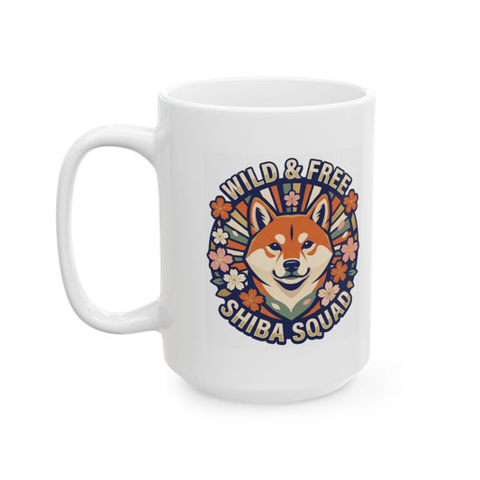 "Shiba Squad" White Ceramic Mug
