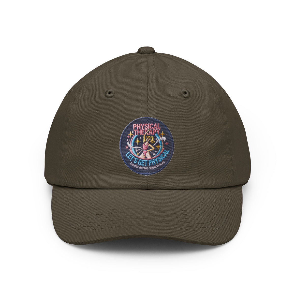 Color: Olive | Let's Get Physical Dad Hat — Graphic