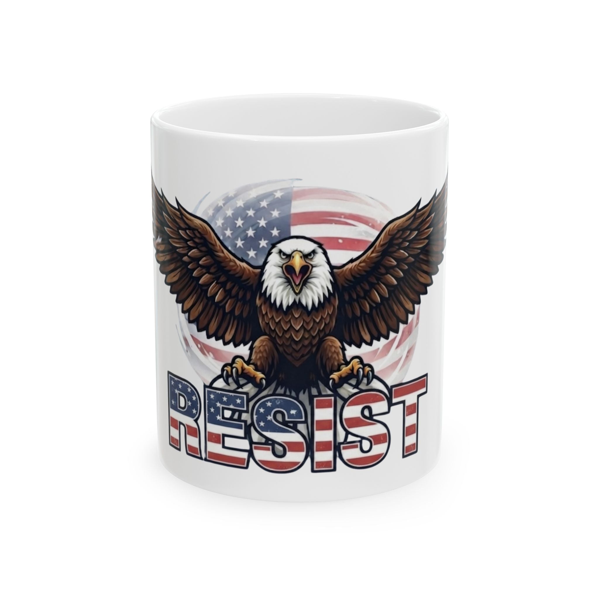 "Resist" White Ceramic Mug