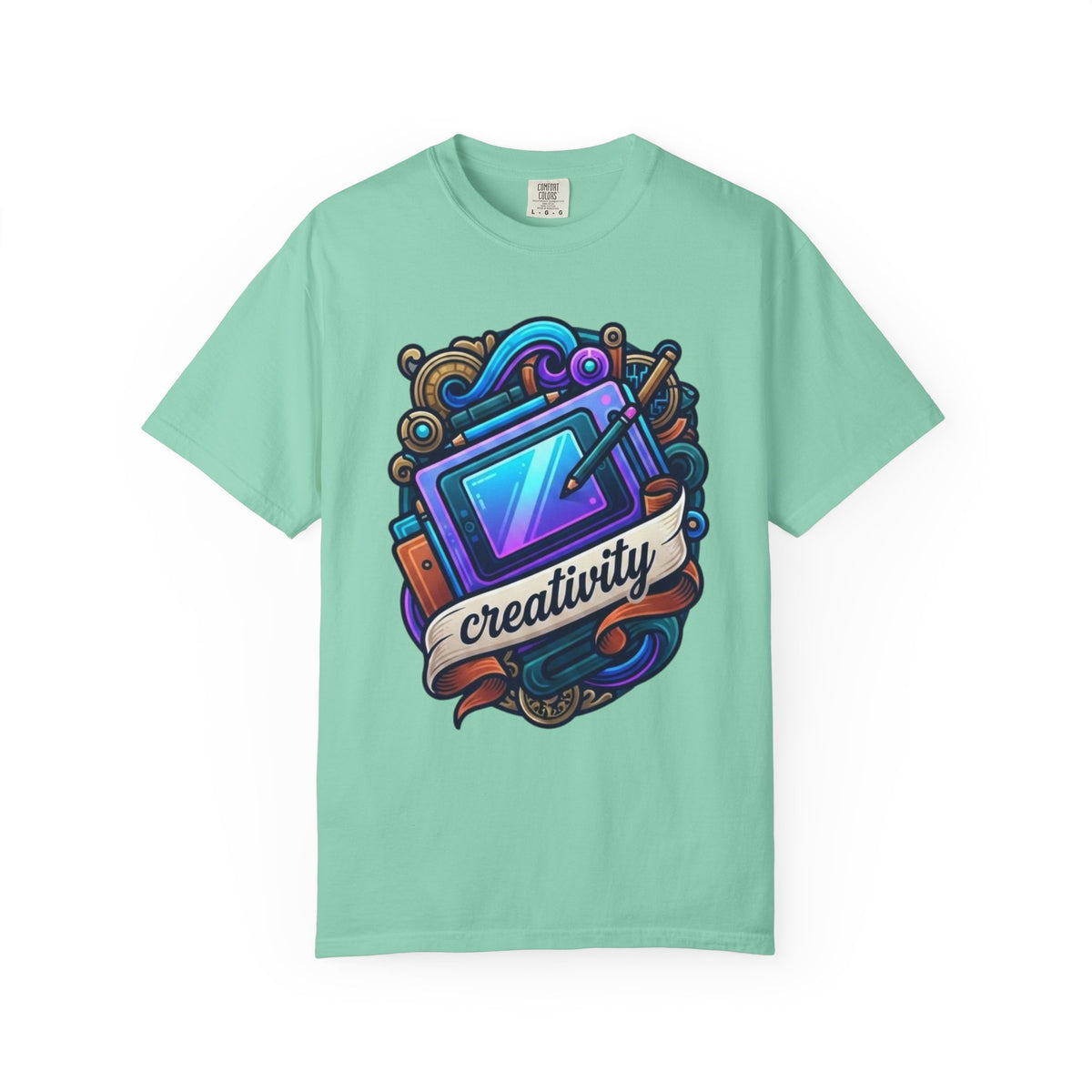 Color: Island Reef | Creativity Unisex Garment-Dyed Tee