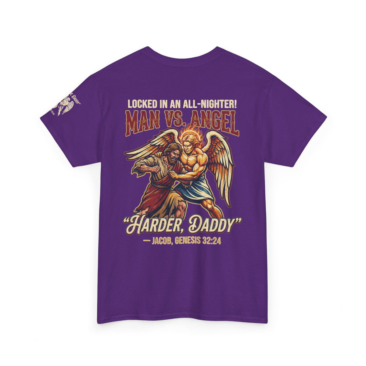 Good Book Series Man vs Angel Premium Graphic Tee