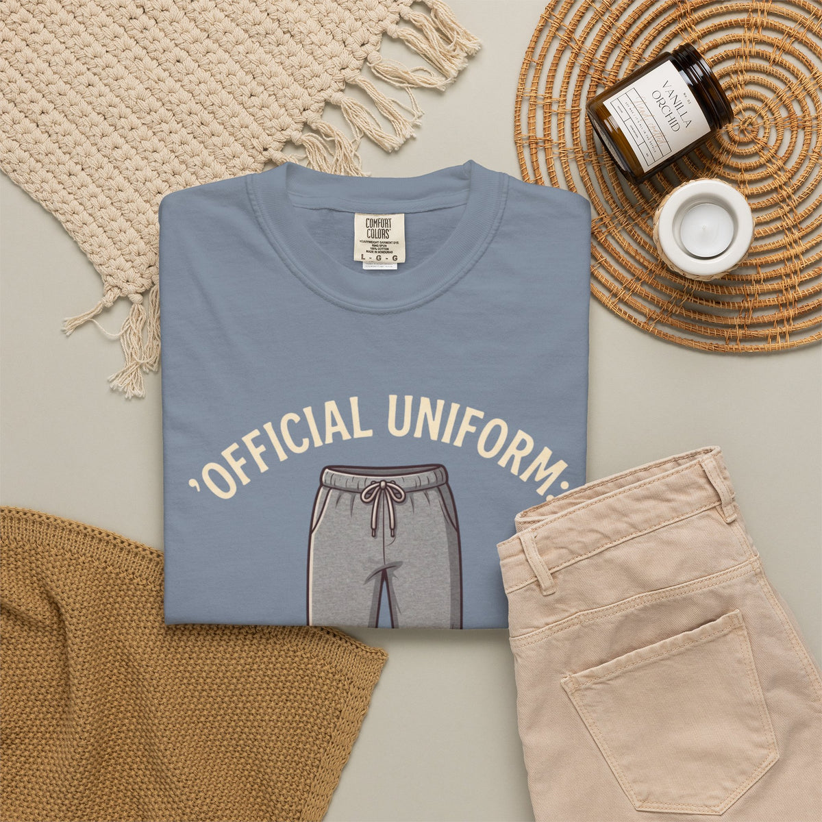 "Offical Thanksgiving Uniform" Unisex Garment-Dyed Tee