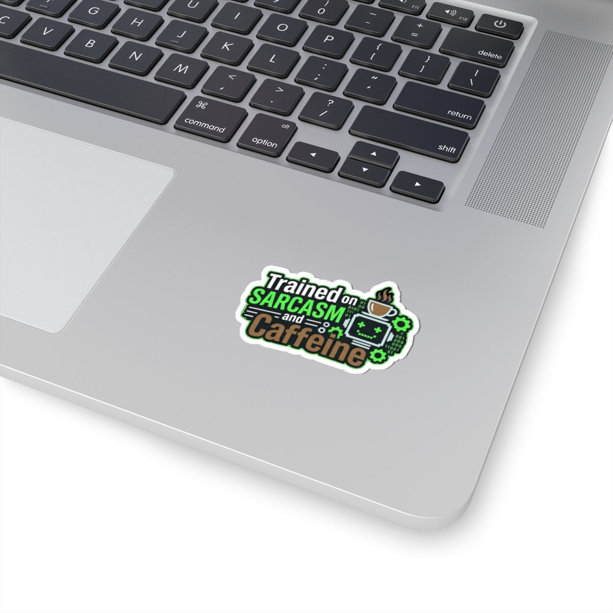"Trained on Sarcasm" Sticker — Main