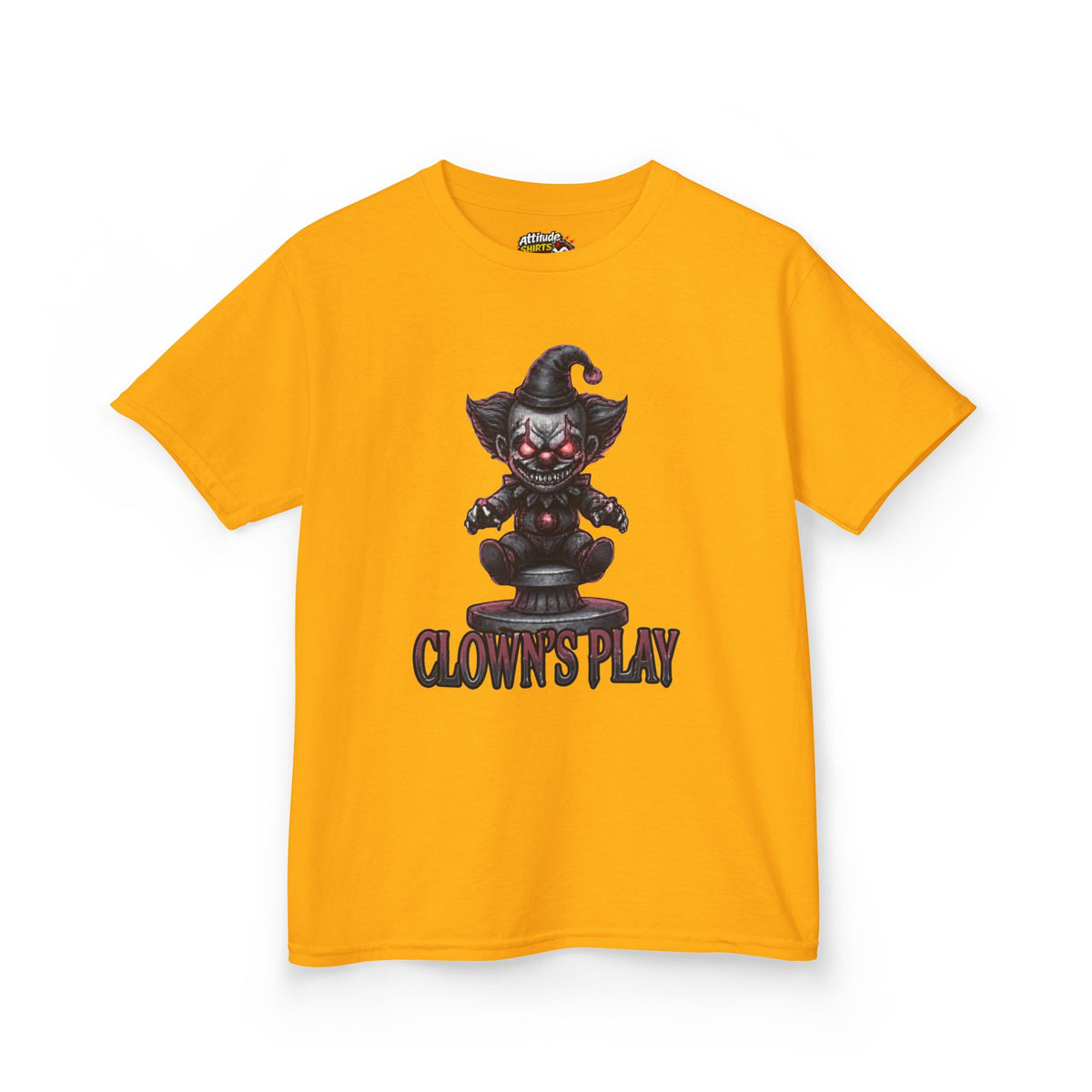Color: Gold | Clown Play Kids Tee