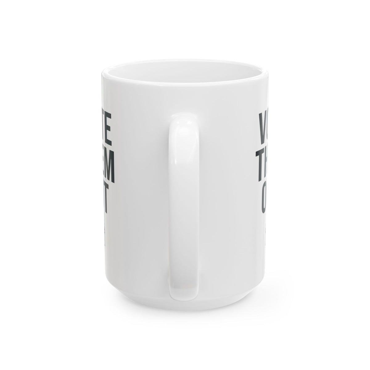 "Protest Series - Follow The Money" White Ceramic Mug — Graphic