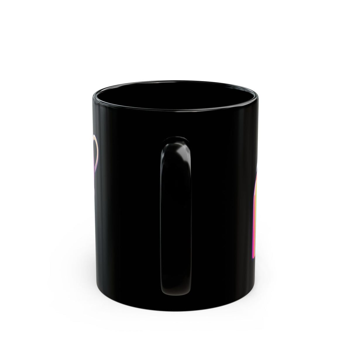 "Surviving on Caffeine Spite and Superior Aesthetics" Black Ceramic Mug — Graphic
